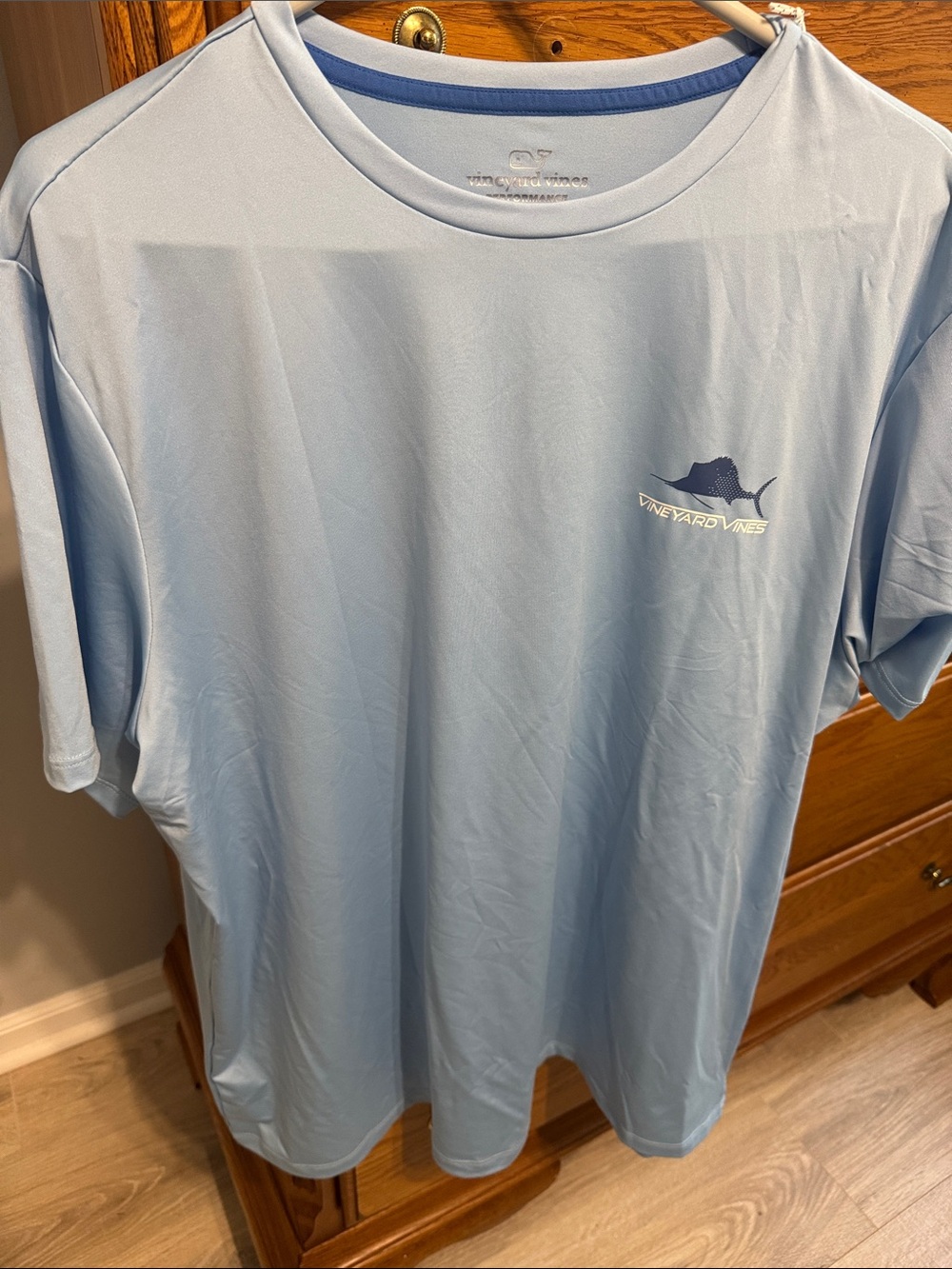 Vineyard Vines Light Blue Short-Sleeve Performance Shirt